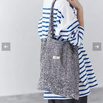 Uhr/우어 별주 Spangle Velour Tote 실버
