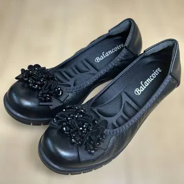 Balancoire 블랙 플랫슈즈