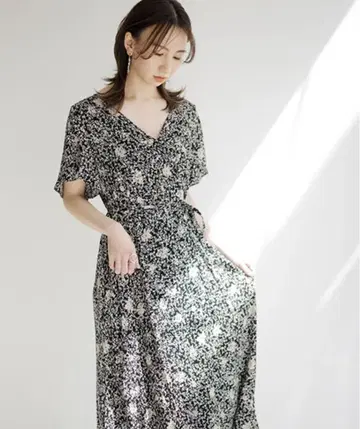 [새상품급] 프레이 아이디*프린트 카슈쿨 원피스