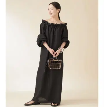 plage 플라주 2024SS 리넨 드레스 2WAY 맥시 길이