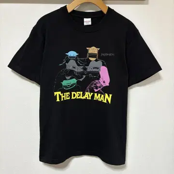 ZAZEN BOYS THE DELAY MAN 티셔츠 블랙 M 사이즈