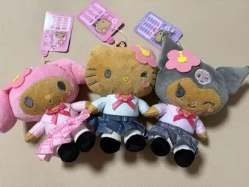 산리오 마스코트 파우치 갸루 브라운 블랙 갸루 봉제 인형 새상품