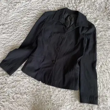 UNTITLED 언타이틀 테라드 자켓 블랙 자켓 오피스