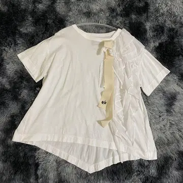 새상품급 빔즈 보이 레이스 티셔츠 F 화이트 여성용