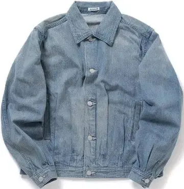 AURALEE SELVEDGE FADED LIGHT DENIM 사이즈 4