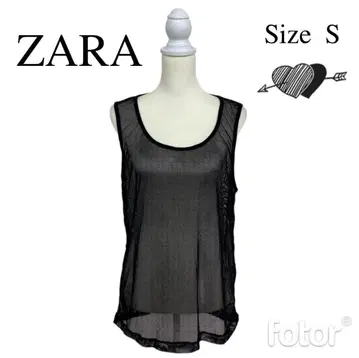 새상품! 택 포함 ZARA 자라 상의 메쉬 탱크탑 유니섹스