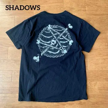 SHADOWS 본 로고 티셔츠 BK L 사이즈 FACT