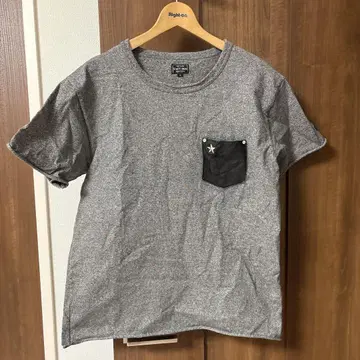 SCHOTT BROS. 그레이 티셔츠 XL 헤비 웨이트