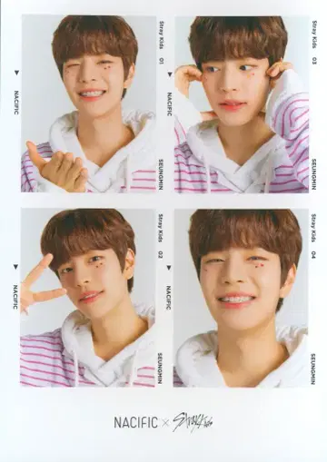 StrayKids Seungmin NACIFIC 콜라보 4CUT 프레임