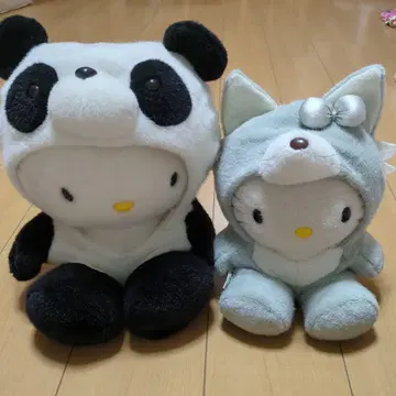 헬로키티 팬더, 여우 봉제 인형 2종 세트