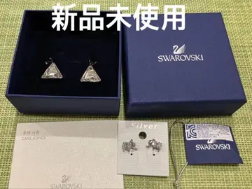 [새상품] SWAROVSKI 삼각형 크리스탈 귀걸이 코끼리 귀걸이 세트
