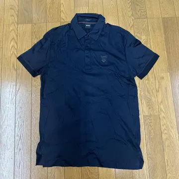 HUGO BOSS 블랙 피케 셔츠 레귤러 핏