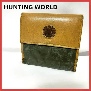 HUNTING WORLD 헌팅 월드 가죽 3단 폴더형 지갑