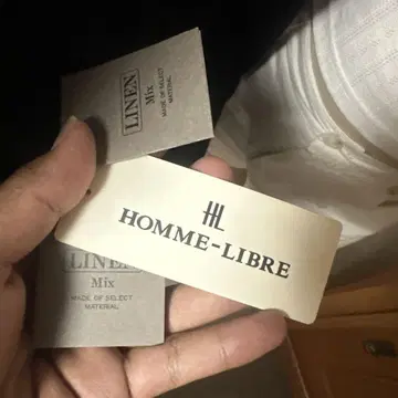 HOMME-LIBRE 린넨 혼합 복대 M 사이즈 그레이