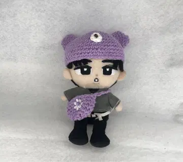 스노치루 의류 모자 곰돌이 귀 모자와 미니백 세트 (보라색)