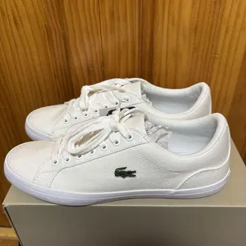 새상품 라코스테 LACOSTE 유니섹스 캔버스 스니커즈 26cm