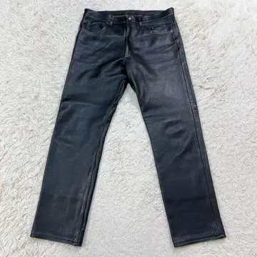 새상품급 KUSHITANI 쿠시타니 리얼 가죽 팬츠 L/4W 블랙 검정