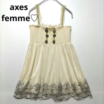 axes femme 로리 히메 비쥬 장미 꽃무늬 시어 레이스 장식 버튼