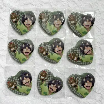 닌타마 란타로 난자타운 하트 캔뱃지 시치마츠 코헤이타