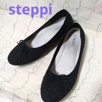 steppi 스테피 워셔블 니트 펌프스 스틸레토 블랙 라메