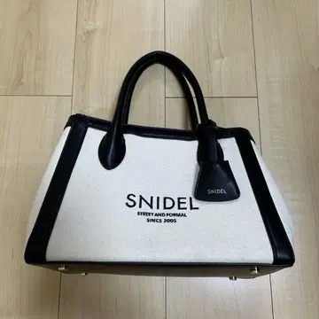 snidel 스나이델 캔버스 로고 백