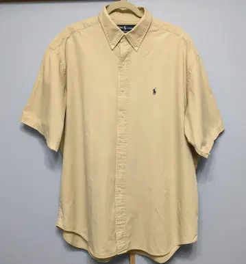 Ralph Lauren 베이지 반팔 셔츠