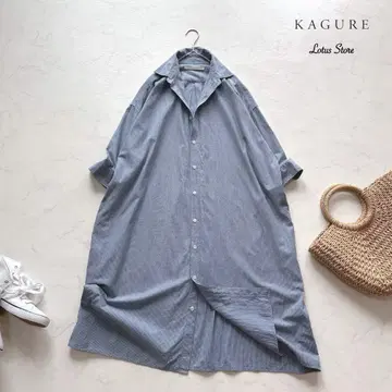 kagure(카구레) 빅 셔츠 원피스