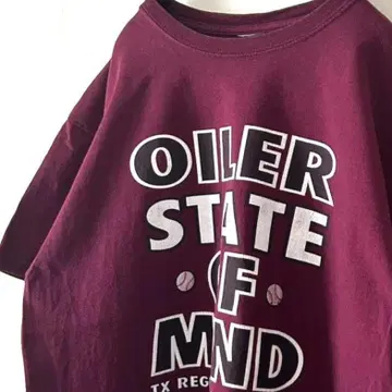OILER STATE OF MIND 티셔츠 레드 빨간색 구제 의류