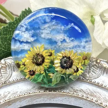 해바라기와 푸른 하늘