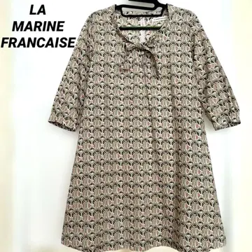 LA MARINE FRANCAISE 리버티 보타이 원피스 마우베리나