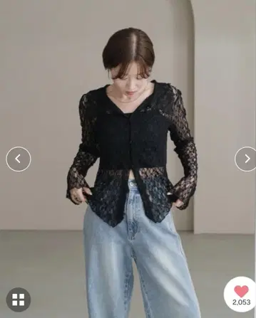 Kastane 카라 레이스 풀오버 M 사이즈
