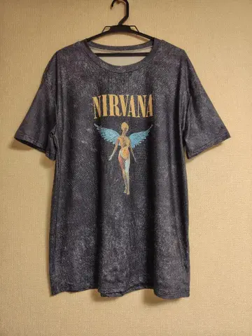NIRVANA 닐바나 그래픽 티셔츠 다크 그레이