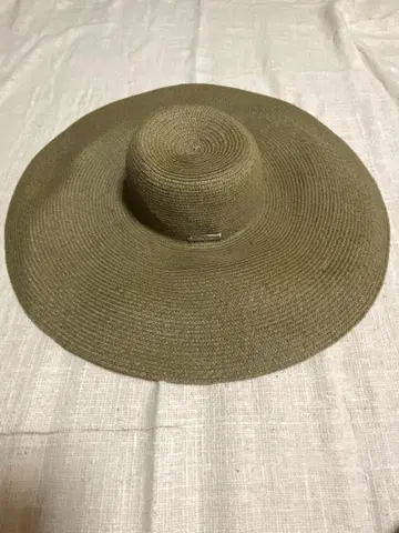 RALPH LAUREN 올리브 그린 스트로우 햇 M