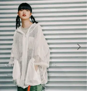 니코앤드 [MODE NORM CORE] 메쉬 루즈 후드티 아이보리 L