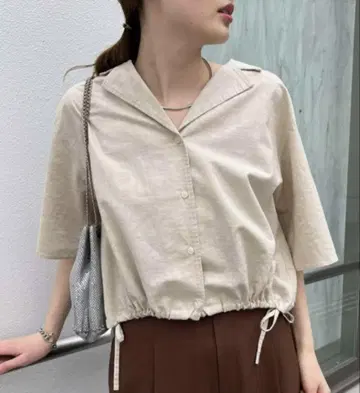 CIAOPANIC TYPY [willow] 린넨 크롭 셔츠 스커트