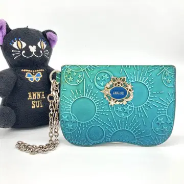 ANNA SUI 안나수이 가락시아 패스 케이스 교통카드 지갑 블루