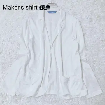 제조사 셔츠 가마쿠라 자켓 화이트 M 사이즈 아우터 긴팔 캐주얼
