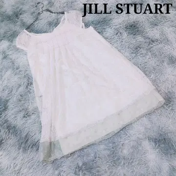 질스튜어트 JILL STUART 레이스 원피스 튜닉 화이트 M