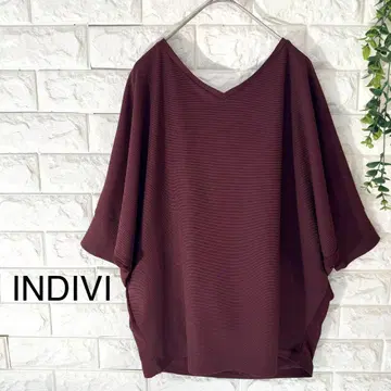 INDIVI 블라우스 새상품급 인디비 이소재 블라우스 돌먼