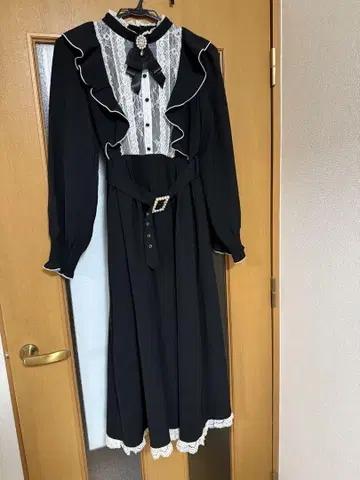 rojita 롱 원피스 블랙 긴팔