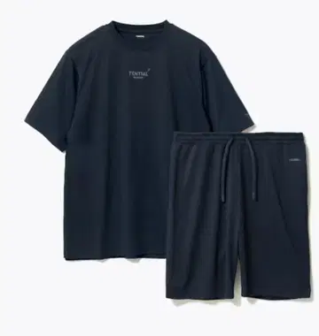 BAKUNE Dry Men's 상하의 세트 (반팔 티셔츠, 숏 팬츠)