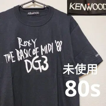 켄우드 티셔츠 80s 미사용 데드스탁 빈티지 싱글 블랙