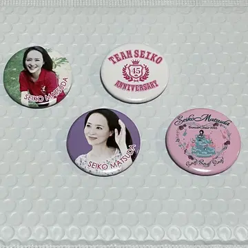 마츠다 세이코 콘서트 회장에서 랜덤 캔뱃지 4개 세트