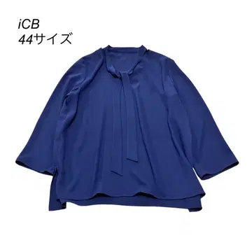 iCB 아이시비 태국 블라우스 보타이 네이비 44 사이즈