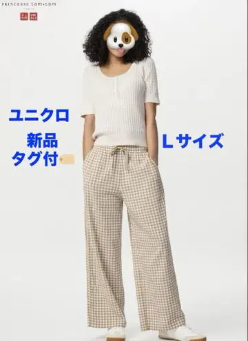 유니클로 시어서커 이지 팬츠 택 포함 새상품