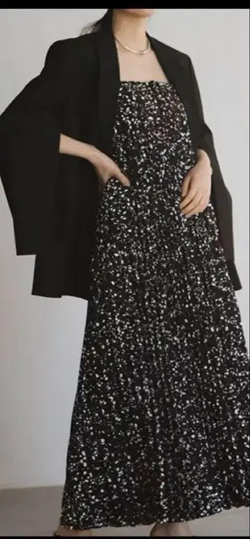HYKE 바이크 PEBBLE PRINTED MAXI DRESS