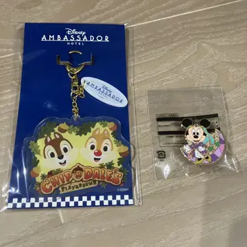 디즈니 앰버서더 호텔 칩과 데일 참 미니 핀 배지