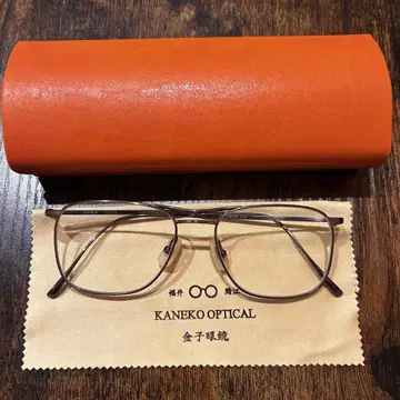 KANEKO OPTICAL 브라운 안경 투 브릿지