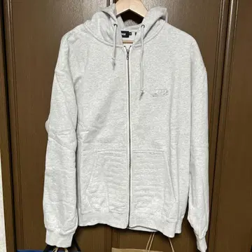 XLARGE 풀 집업 후드티 그레이 XL