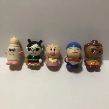 호빵맨 소프트 비닐 손가락 인형 1999년 반다이 5개 세트